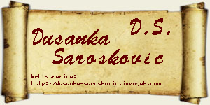 Dušanka Šarošković vizit kartica